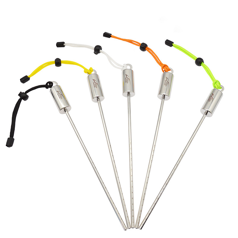 316不锈钢潜水摇铃叮叮棒不锈钢敲瓶器水下探棒带刻度自响含手绳