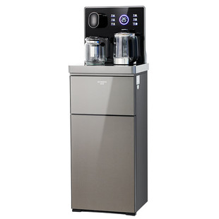 Tea Bar Machine, Household Multifunctional Intelligent Remote-Controlled Warm Water Dispenser, Vertical Water Dispenser with Colorful Touch Screen