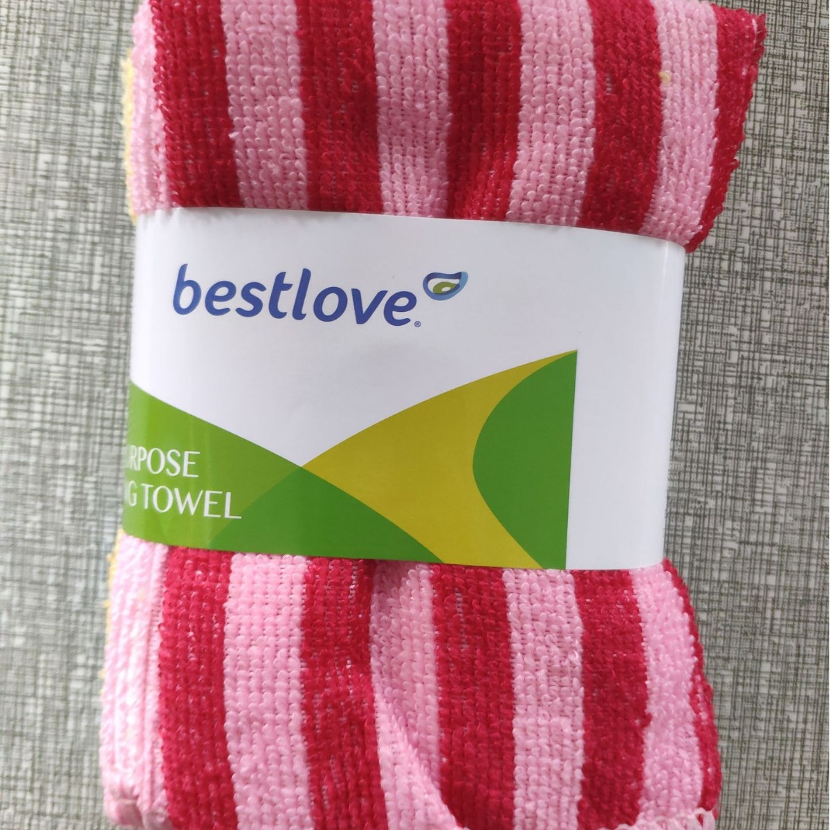 El lugar se puede enviar en nombre de la fábrica para suministrar directamente tiras anchas 5 tiras de tela de fibra de poliéster con sello de cintura, paño de cocina, que absorbe agua y es fácil de limpiar