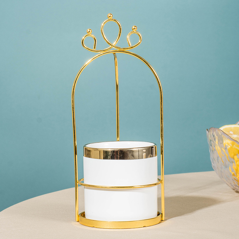 Nórdico luz lujo fruta tenedor cuchara cerámica tarro de almacenamiento traje creativo Luna pastel cuchillo tenedor cuchara de acero inoxidable fruta tenedor hogar