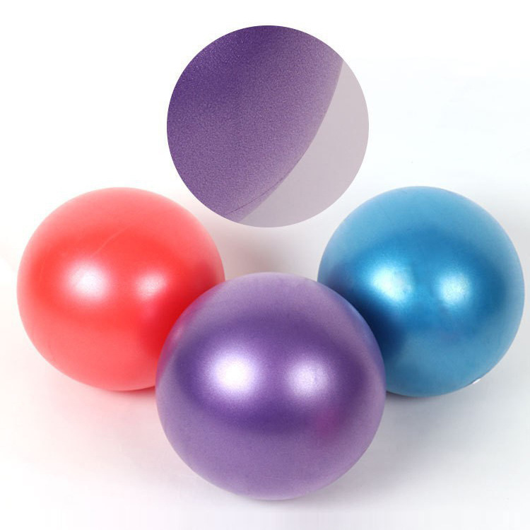 PVC Pilates Yoga Ball 25CM Frosted Explosion-proof Balanced Wheat Tube Ball Small Ball Yoga Gymnastics Fitness Clip Back Ball