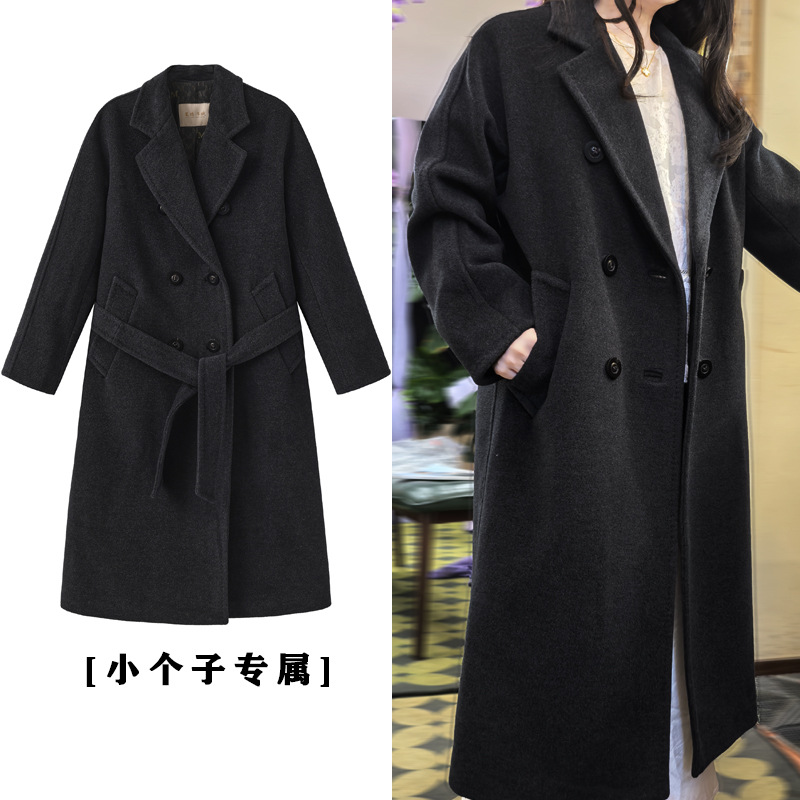 Unisex 10% cashmere, 90% Australian wool, mid-length cashmere coat, 801 single-sided thick woolen overcoat, autumn and winter.