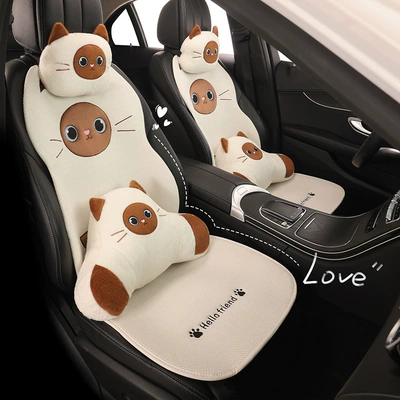 Linen Car Seat Cushion Cover, Full Cotton – Seat cushion, seat cover