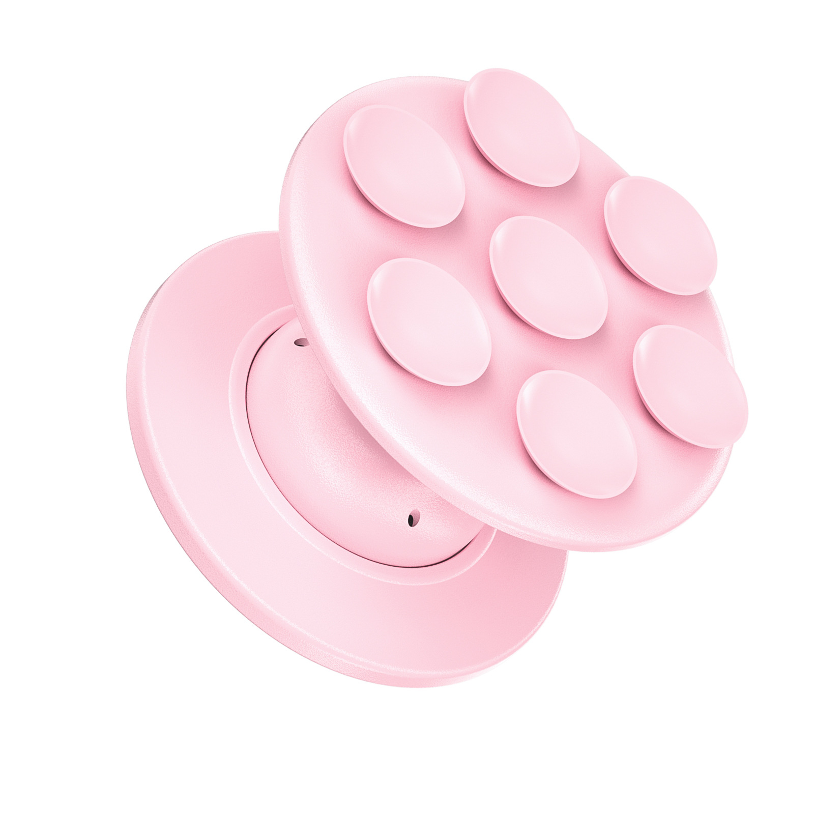 Soporte de bolsa de aire para teléfono móvil escritorio perezoso silicona plegable retráctil redondo de color sólido ventosa de vacío empuñadura para teléfono móvil al por mayor