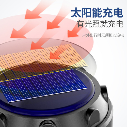 Amazon LED Solar Outdoor Portable Lantern cob Camping Light USB Charging Camp Light Emergency Flashlight Wholesale