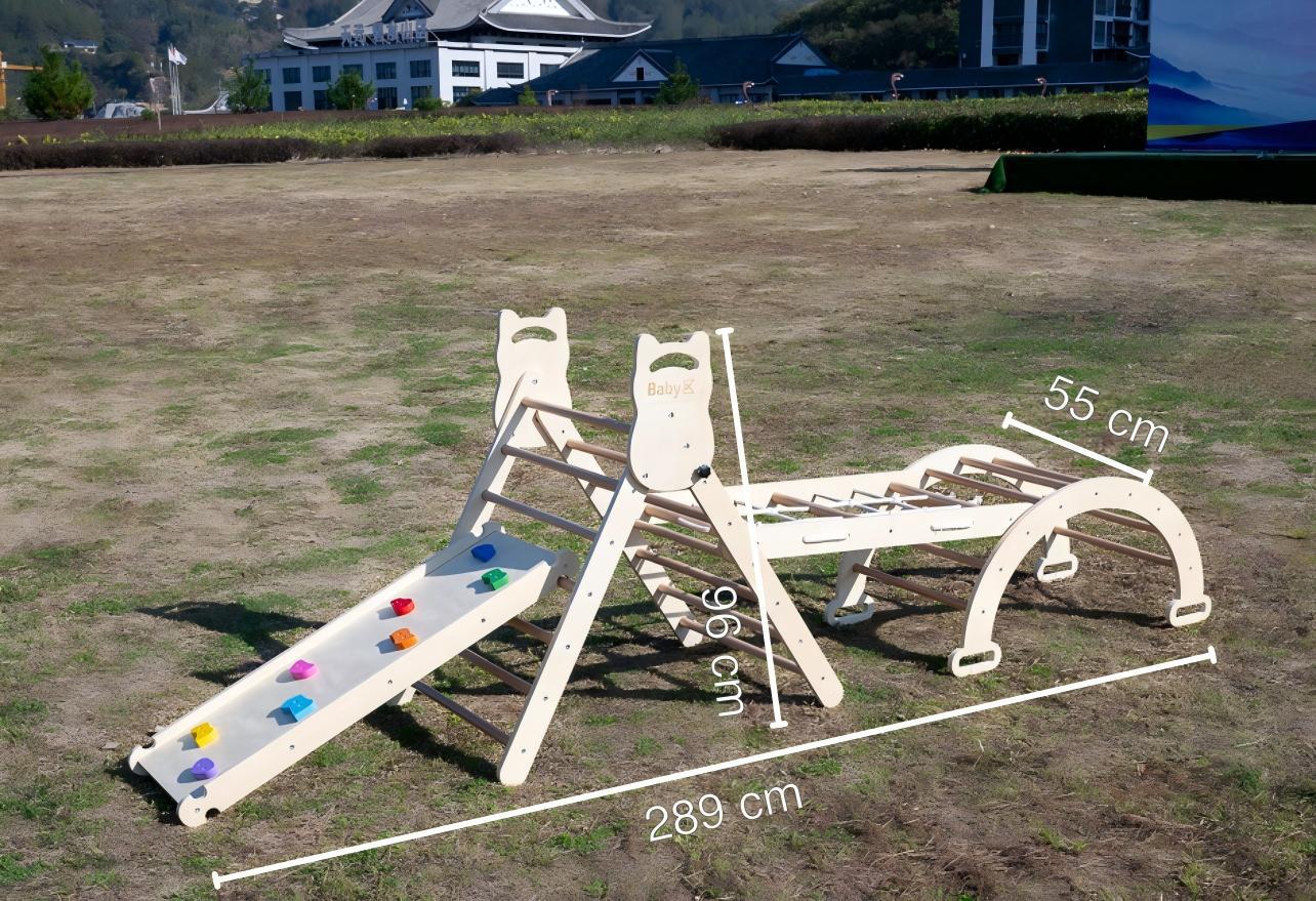 Conjunto de estructura de escalada combinada de 4 piezas C