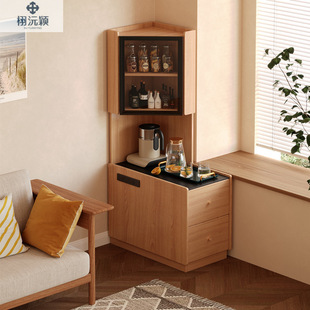 Corner Storage Rack Corner Bedside Storage Cabinet Living Room Corner Tea Table 2025 New Side Cabinet Next to the Sofa