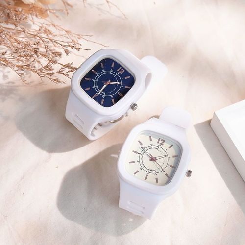 Japanese minimalist watch for women, middle school and high school female students, simple temperament, ins niche design, digital model, waterproof