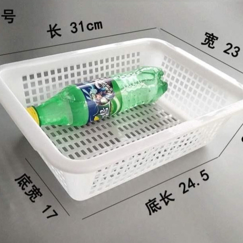 スイカバスケット長方形中空大型エクスプレスボックスターンオーバー収納プラスチック野菜と果物の輸送バスケット|undefined