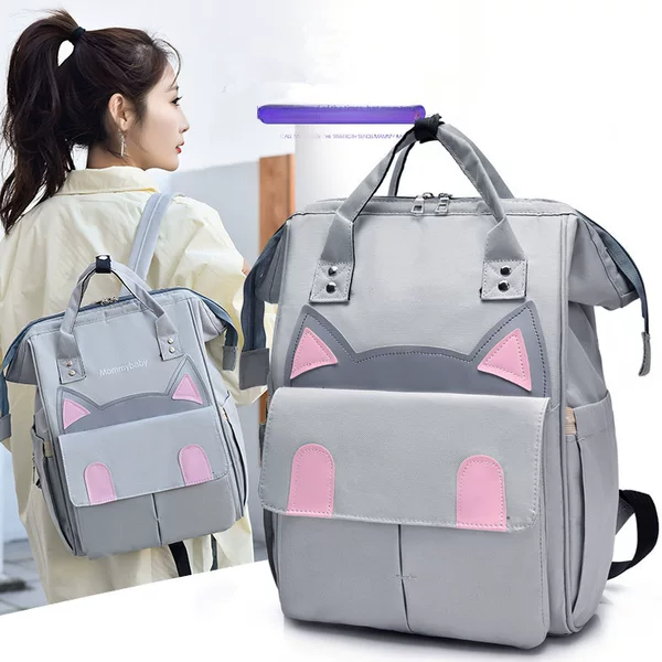2026 New Model Mommy Bag, Large Capacity Outing Mother-And-Baby Bag, Lightweight Nanny Bag, Multi-Purpose Backpack, Casual Mom Bag