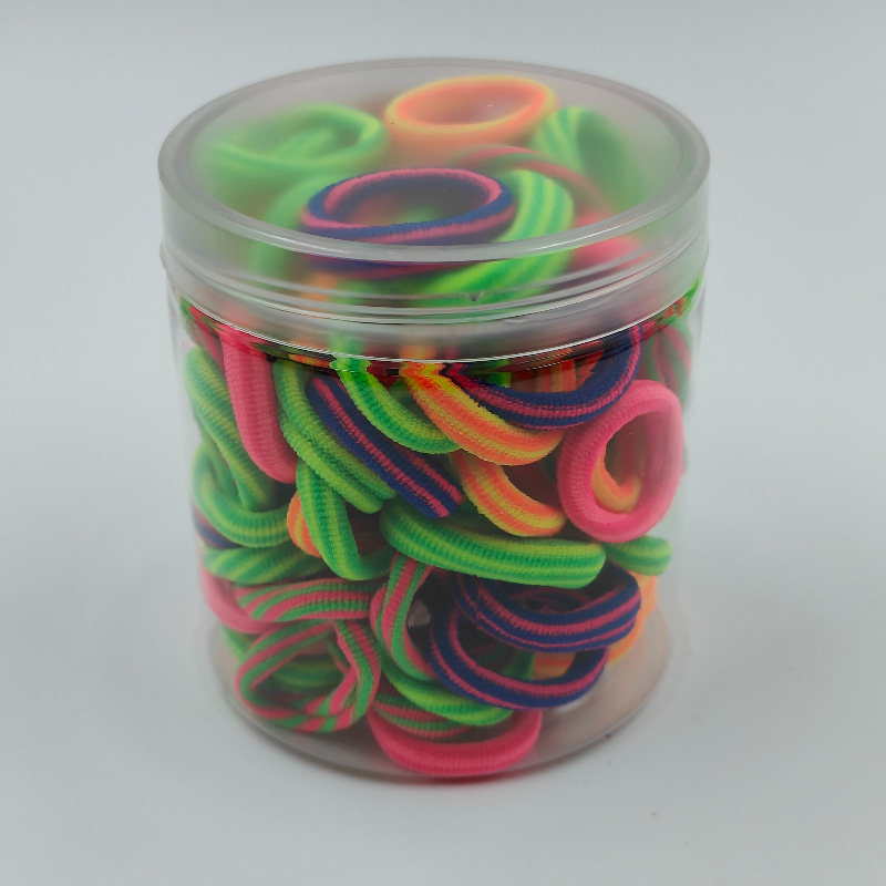 Fábrica directa enlatada de alta elasticidad no daña cabello de cabello de chicas anillo de toalla simple banda de goma cabello de cabello anillo de cabello de bebé