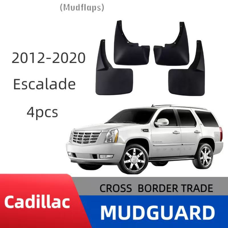 Guardabarros compatibles con Cadillac Escalade 2012-2020, accesorios para guardabarros de coche Escalade modelo 12.