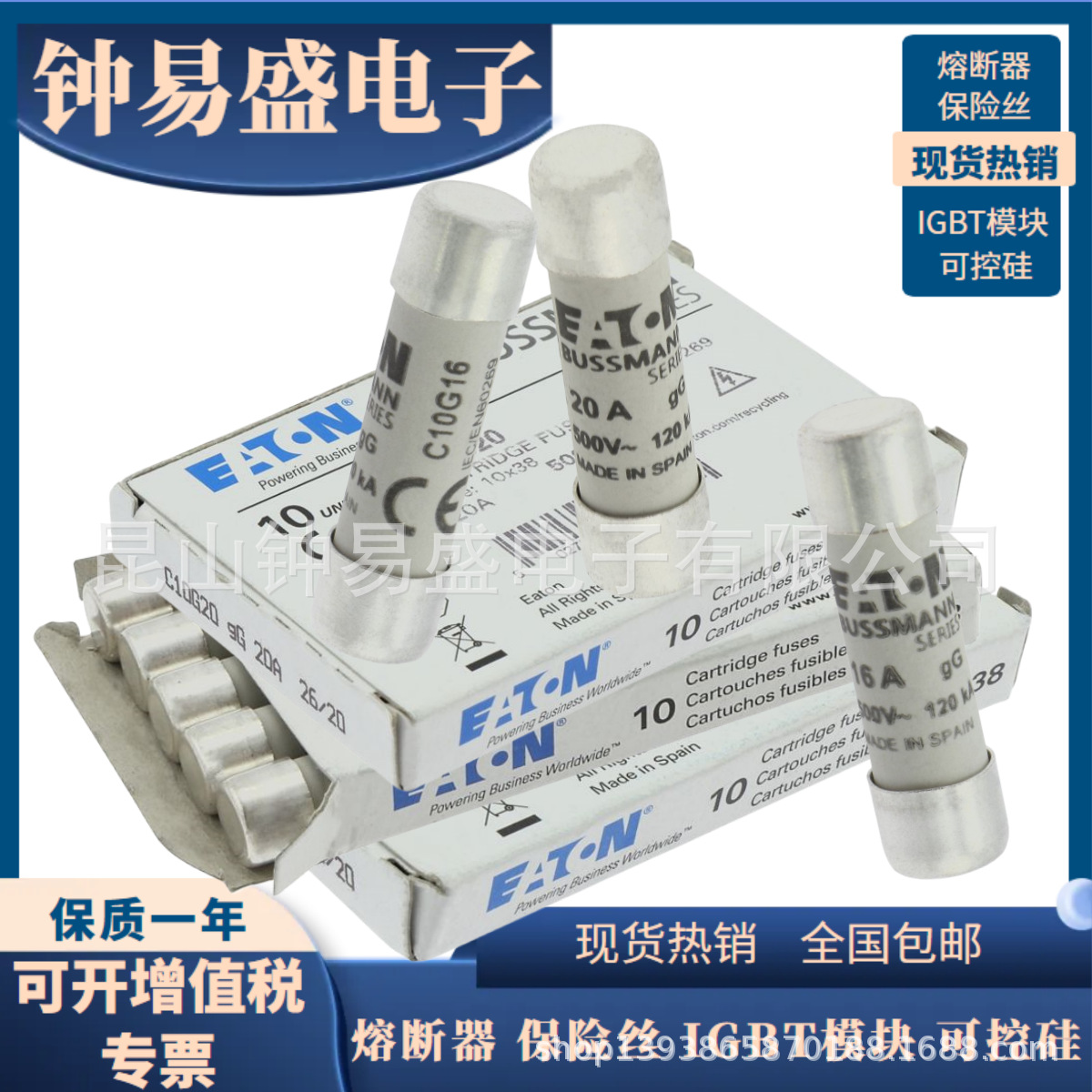 巴斯曼熔断器C10G16 G10G20 C10G25 C10G32 10*38mm全新原装现货