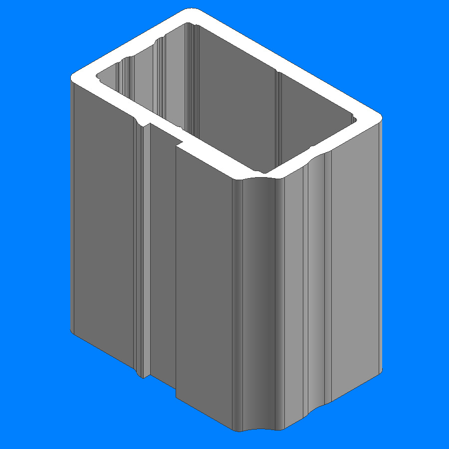 工业铝合金型材 90x60x7mm挤压6063T5方形铝型材 挤压方盒铝合金