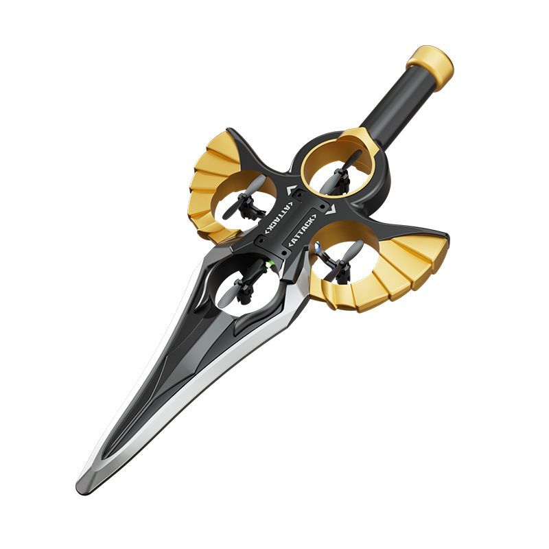 Modelo de avión, control remoto, espada voladora, efectos especiales, alta resistencia a caídas, espuma, planeador por gravedad, efectos especiales, luz colorida, dron de cuatro ejes