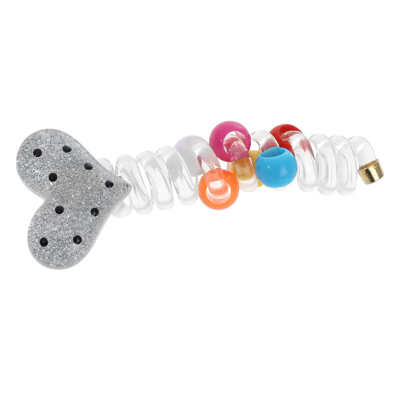 Dulce amor burbuja trenza línea telefónica bucles de cabello lindas chicas trenzadas de cabello de cola de caballo cuerda de cabello elástica