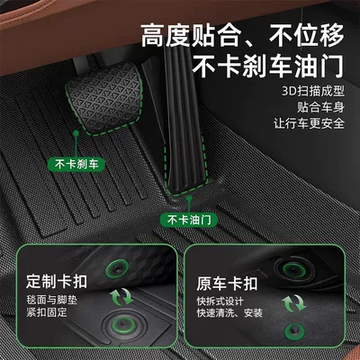 TPE car mats, five-seater, full Universal Foot Pad