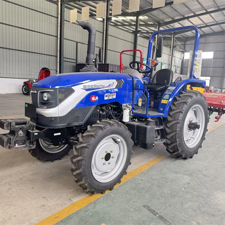 雷沃欧豹704-2H四轮拖拉机 水旱两用四驱拖拉机农用深耕犁地机
