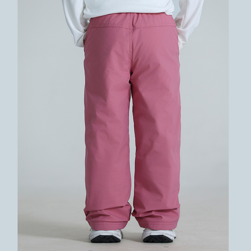 Pantalones de esquí de plumas para niños niños y niñas en invierno, pantalones de nieve al aire libre impermeables al noreste