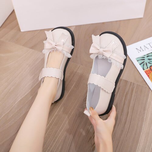 Japanese-style JK single shoes for women, autumn and summer new Lolita flat small leather shoes with bowknot, cute and versatile, popular among netizens