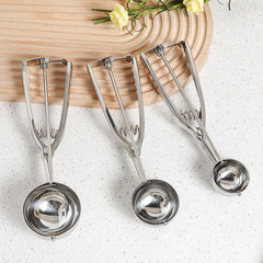 Ice cream scoop stainless steel ball scoop ice cream scoop large medium small fruit ball scoop watermelon scoop