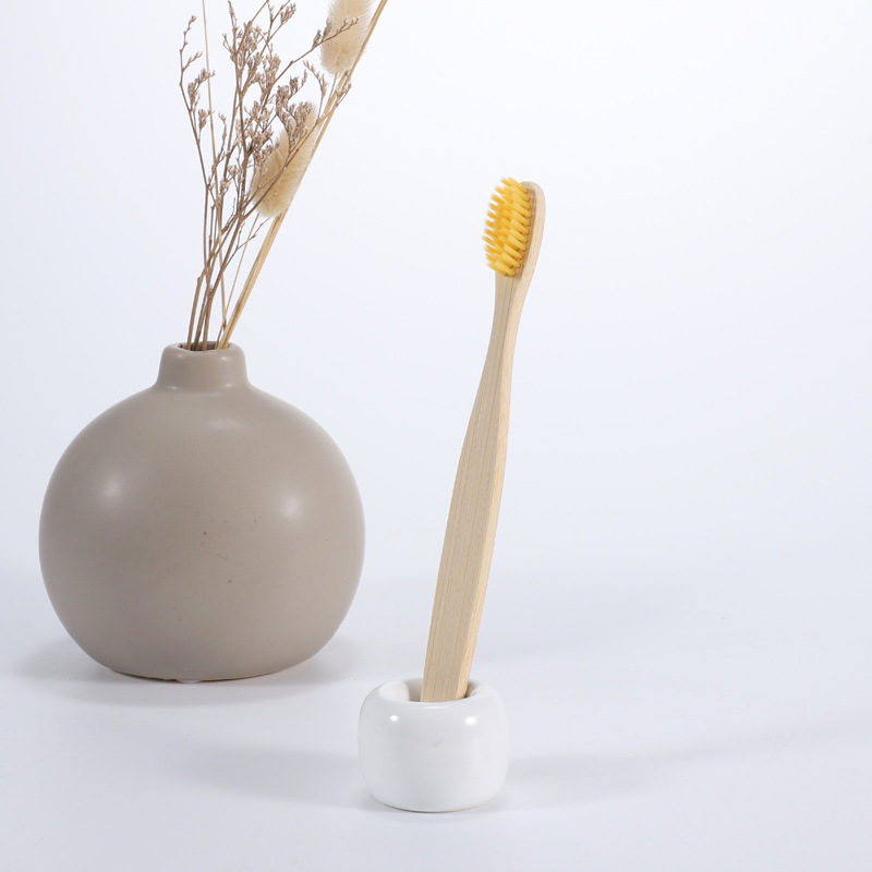 Cepillo de dientes de bambú adulto cepillo desnudo al por mayor cadena hotel lavado pelo suave cepillo de dientes desechable