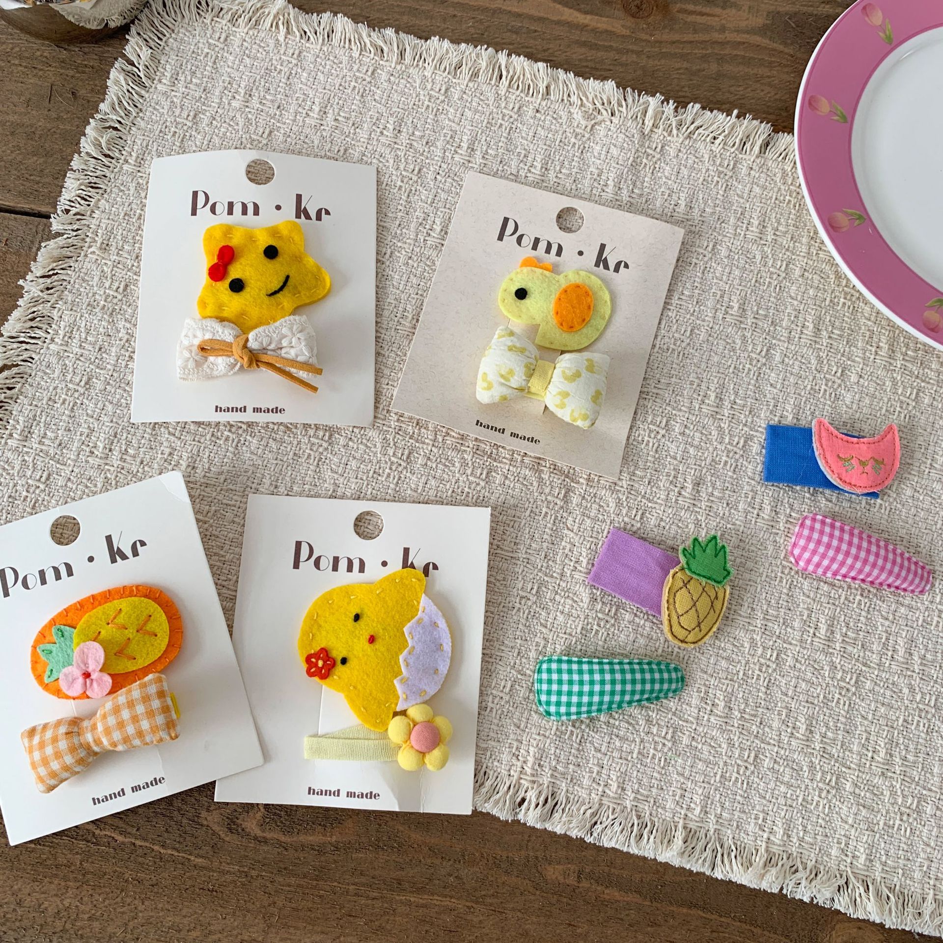Sugar Pear ropa infantil niñas clip de pelo dibujos animados lindos 2026 nuevos niños clip de pelo toque para bebés accesorios para el cabello