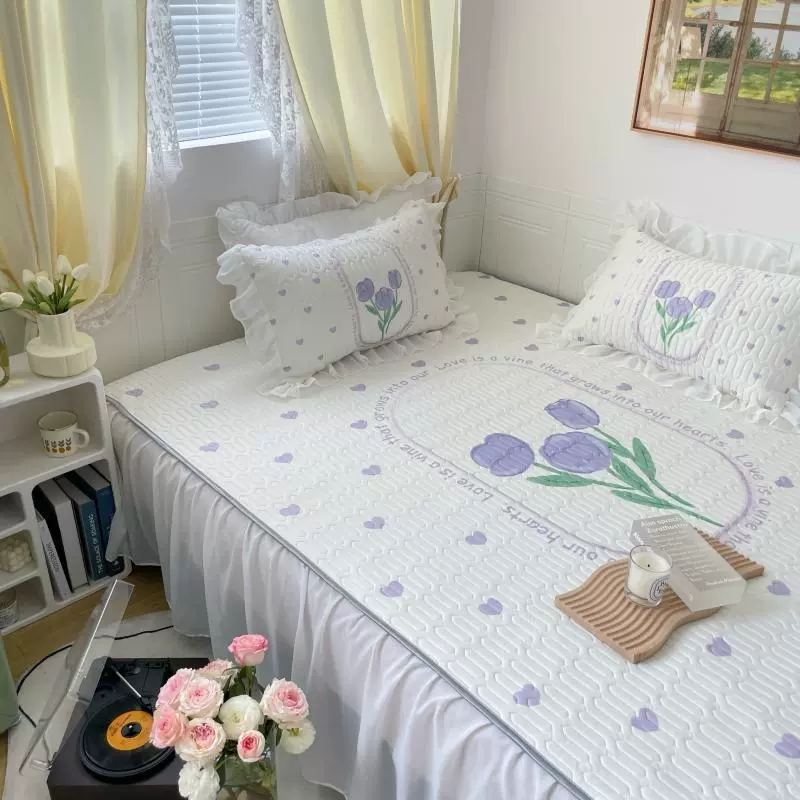 Summer silk mat, set for princess, 3 piece set
