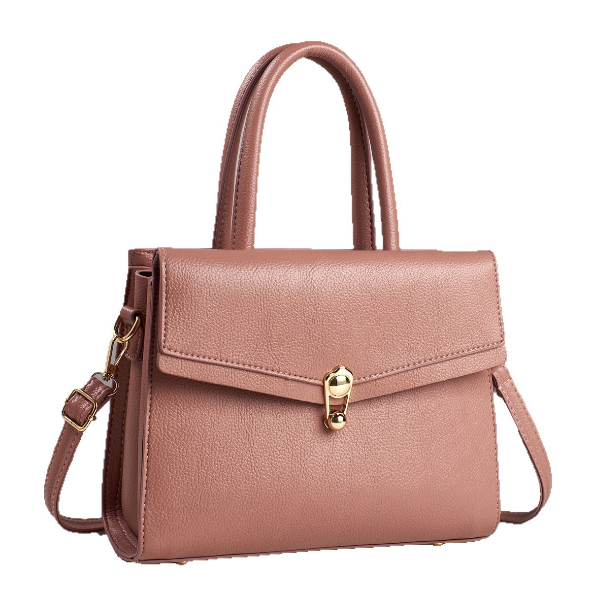 Bolso pequeño de color sólido transfronterizo de mediana edad, bolso pequeño, bolso de mensajero de un solo hombro simple y de moda, bolso de madre 2025 nuevo