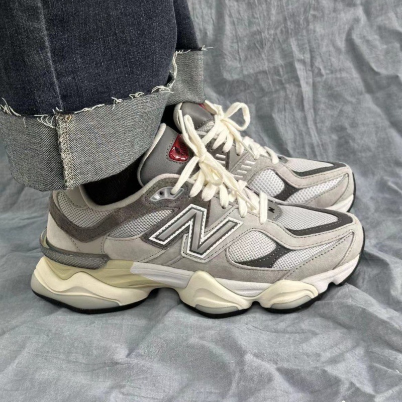 Putian Shoes New Balance Nb9060 Men's and Women's Same Style Dad Shoes Versatile Sports Shoes Mesh Running Shoes