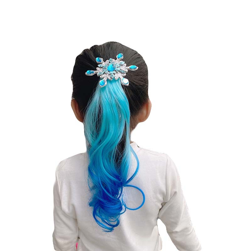 50g Weight Hair Clip Hair Accessories Type 1 Piece Quantity Holiday, Travel Occasion high temperature wire Material Snowflake Pattern Kid'S Gender Diamond Design Princess Style Princess Kid'S Snowflake High Temperature Wire Diamond Hair Clip 8