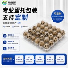 源头工厂塑料吸塑禽蛋包装盒 多款鹌鹑蛋托盘PET禽蛋盒厂家批发