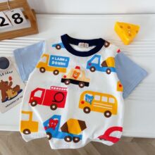 儿童短袖t恤男童25年夏装短袖卡通t恤男宝宝半袖上衣儿童衣服批发