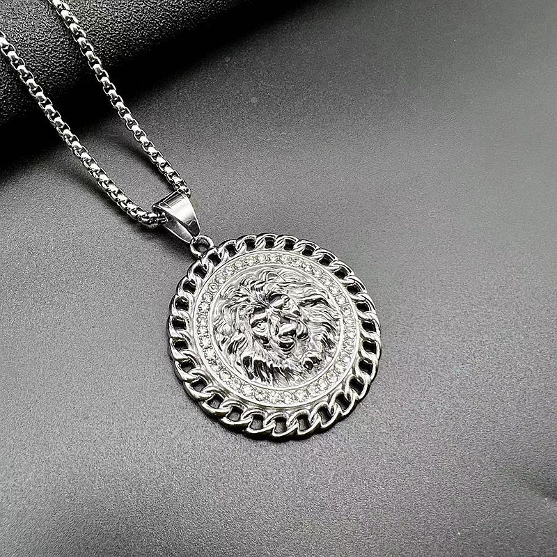 Holiday Occasion Stainless Steel Material Hip-hop Animal Stainless Steel Plating Men's Pendant Necklace