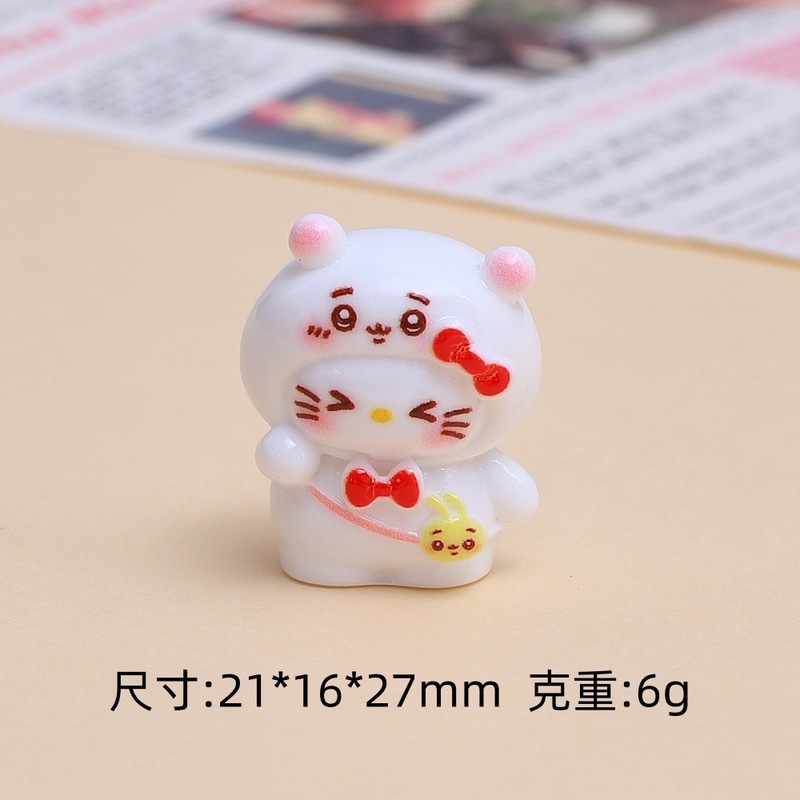 立体小伊喵喵卡通创意手工diy奶油胶树脂配饰小配件饰品材料批发|undefined
