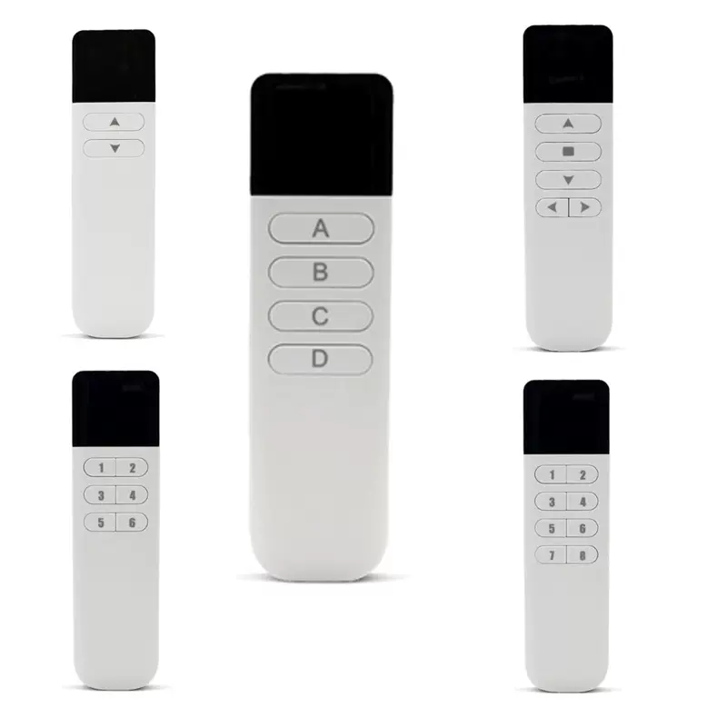 厂家定制6键智能家居遥控器LED灯数显8键无线遥控器晾衣架红外线