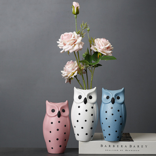 Nordic light luxury starry dried flowers with vase creative living room flower arrangement white porcelain flower vessel dining table ceramic vase ornaments