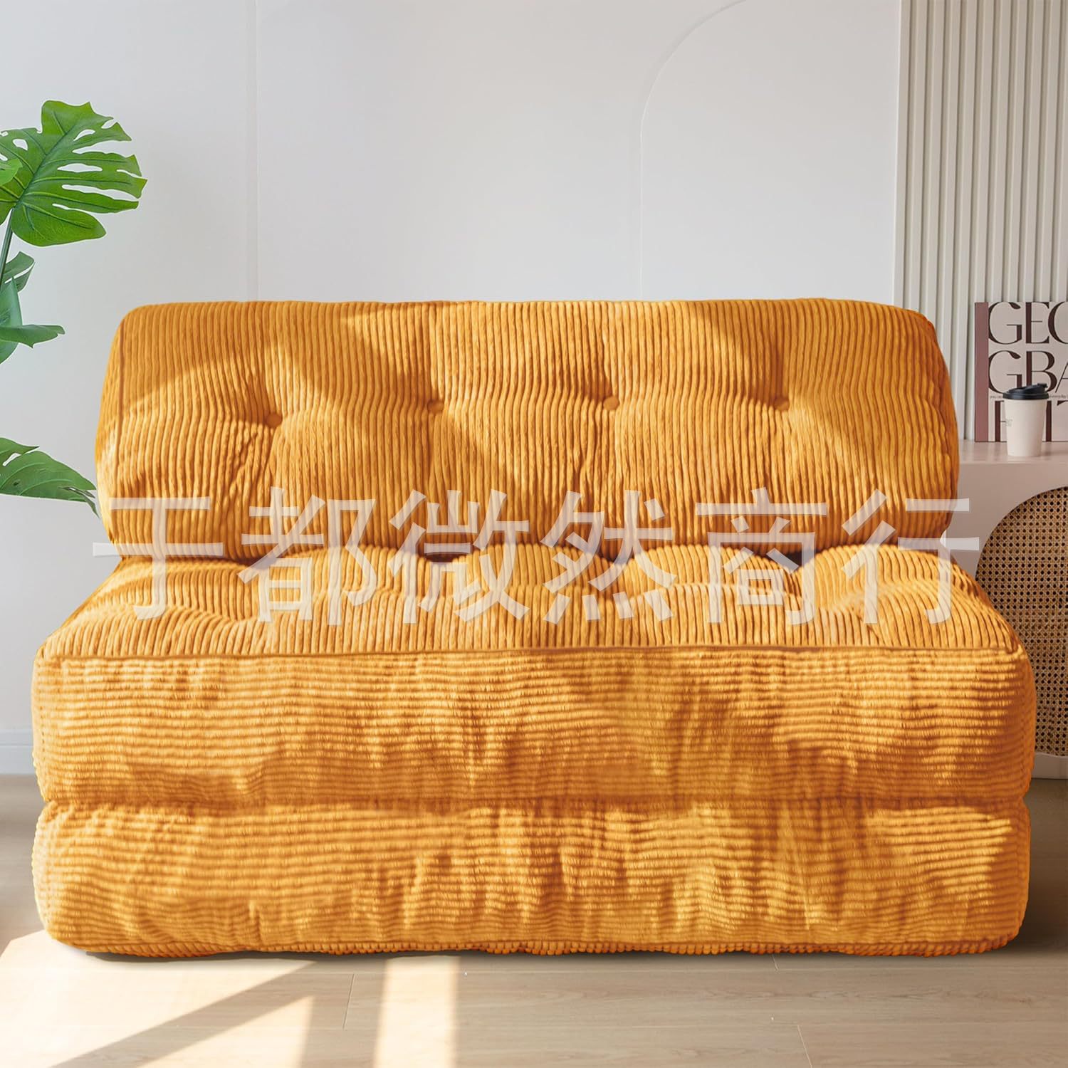 2인용 빈백 소파 진공 압축 접이식 고밀도 스펀지 모듈 좌식 소파 거실 침실