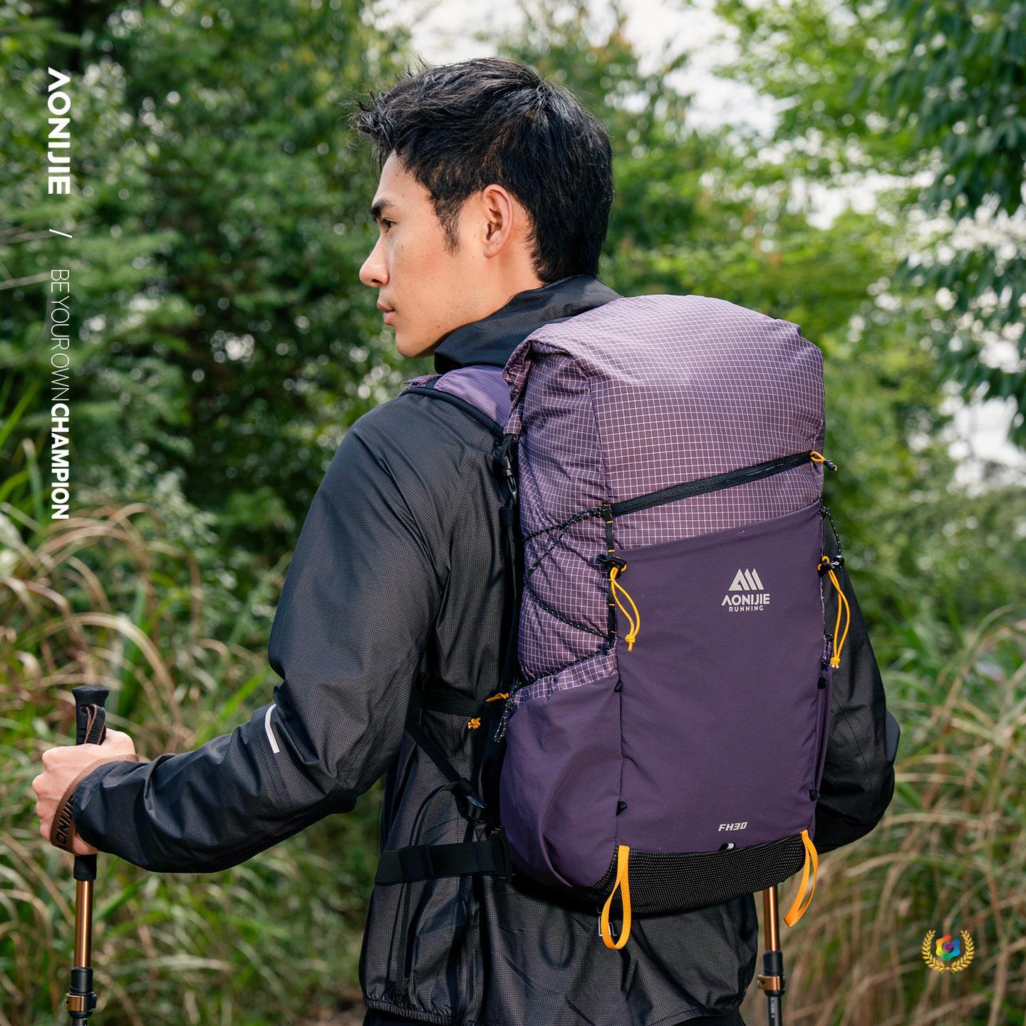 ☍ Onijie Hiking Backpack 30L Women's Outdoor Professional Cross-Country Running Lightweight Mountaineering Bag Men's Backpack