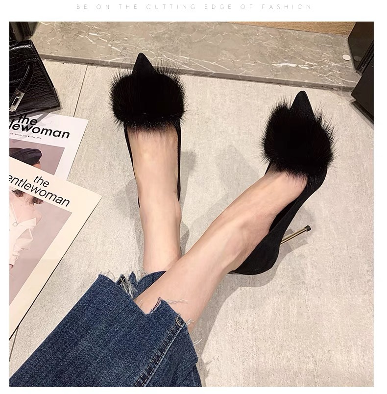 Women's Sexy Solid Color Point Toe Pumps display picture 1