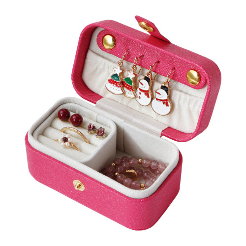 Simple portable jewelry box, travel jewelry storage box, ring earrings, earring chain, lipstick, small jewelry box, cross-border