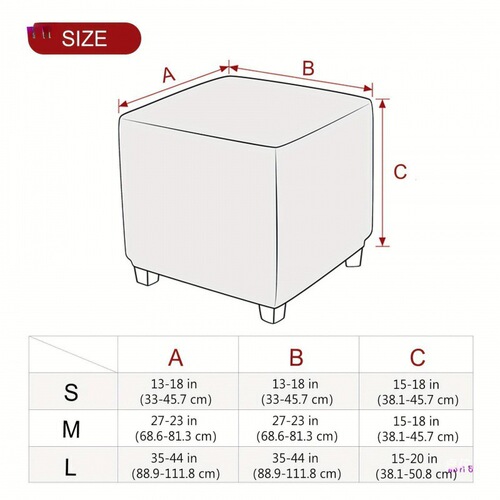 Yunnan Duntao Fabric Small Round Footstool Cover, Small Round Footstool Seat Cover, Small Square Bench Cover, Universal One-Piece Cover