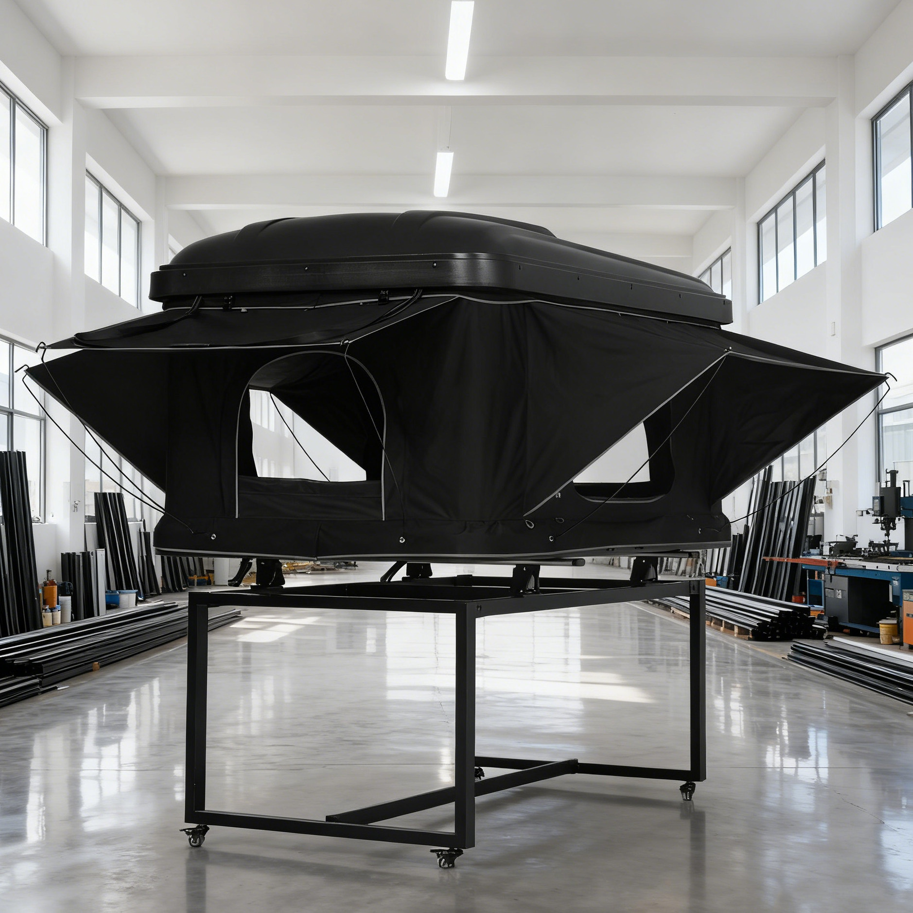 Plastico ABS protector solar anti-envejecimiento anti-UV elevación vertical carpa de techo hidráulica