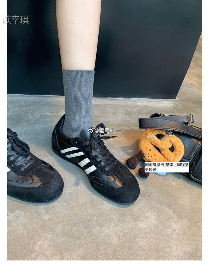 Giày sneaker nữ da thật kiểu Đức cổ điển độn gót 5 cm, lót lông giữ ấm, phối màu phong cách Maillard — Hàng có sẵn màu nâu lót lông, Hàng có sẵn màu nâu, lót lông, Hàng có sẵn màu nâu, lót đơn, Hàng có sẵn, lót đơn màu nâu chi tiết 15