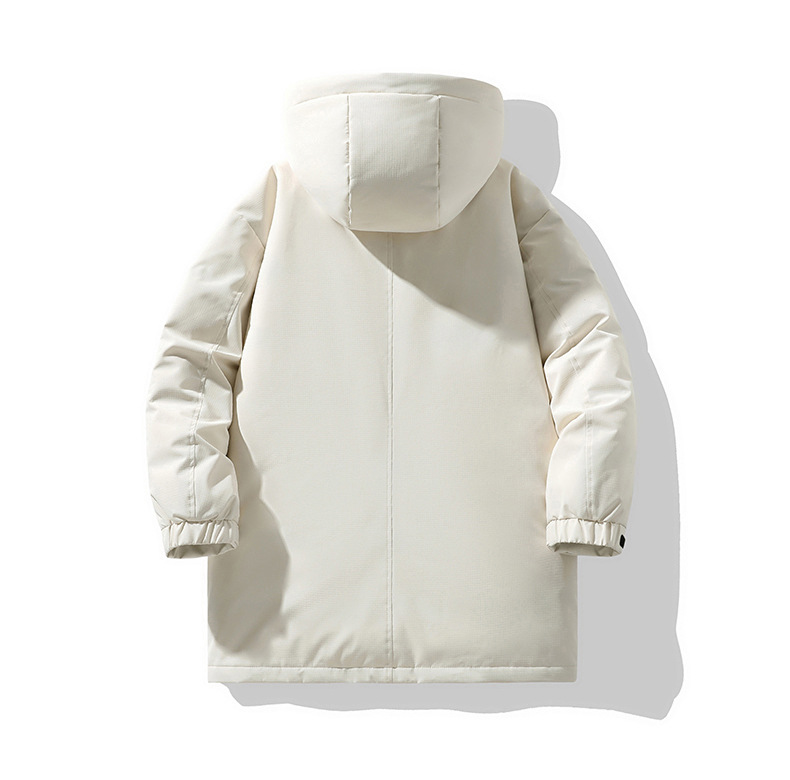 Giacca da uomo alla moda, da esterno, media, lunga, casual, con cappuccio, multi-borsa, da coppia, spesso_voghion.com