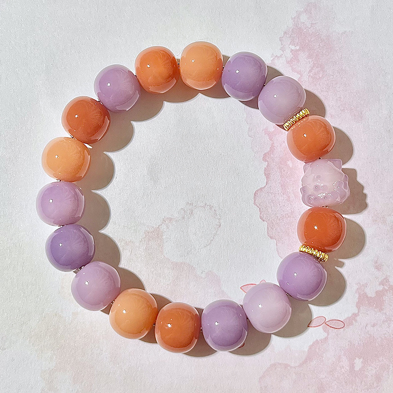 보라색 모란 [단일 원]