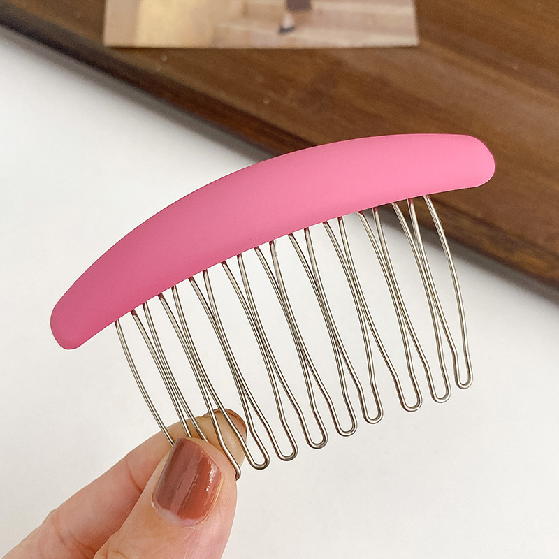 Estilo coreano elegante Morandi peine de pelo insertar peine antideslizante pelo roto flequillos peine sin costura horquilla tocado femenino accesorios para el cabello al por mayor