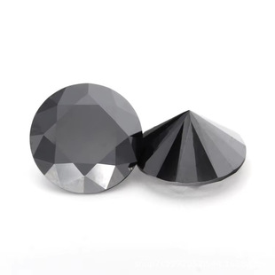 Manufacturer Wholesale Gemstone Moissanite Loose Stone Black Eight Hearts and Eight Arrows Round Moissanite 0.8-3.0mm