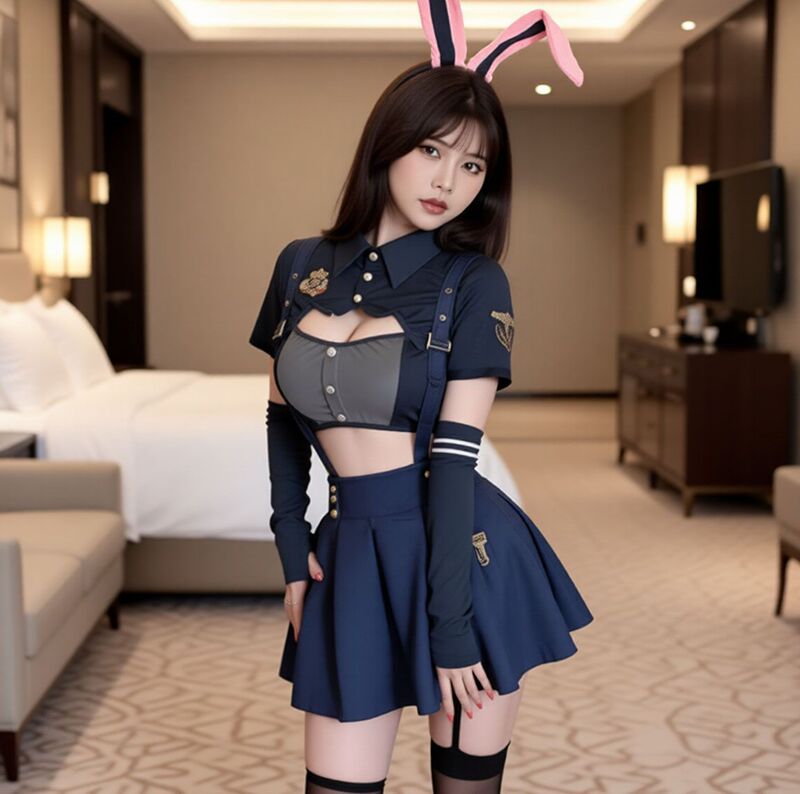 Nighttime Beauty Sexy Lingerie Role-Playing Judy Rabbit Police Officer Playful Girl Uniform Zootopia Set Nighttime Beauty Sexy Lingerie Role-Playing Judy Rabbit Police Officer Playful Girl Uniform Zootopia Set