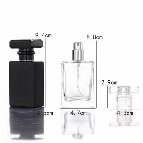 30ML perfume refill bottle, high-end hydrating spray bottle, glass travel press small spray bottle, portable perfume bottle empty bottle